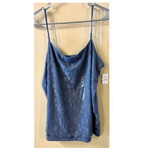 Loft Outlet Lace Front Cami Size XL - Blue
